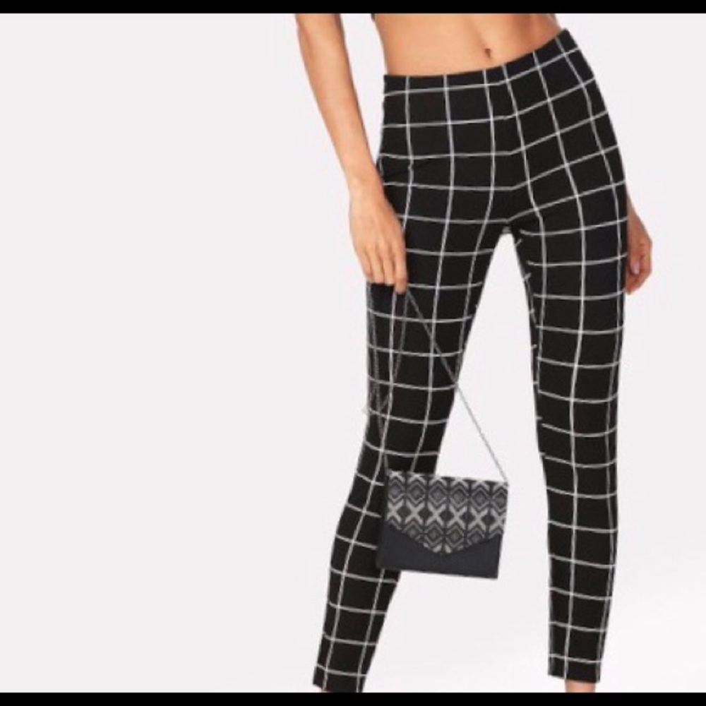 shein checkered pants